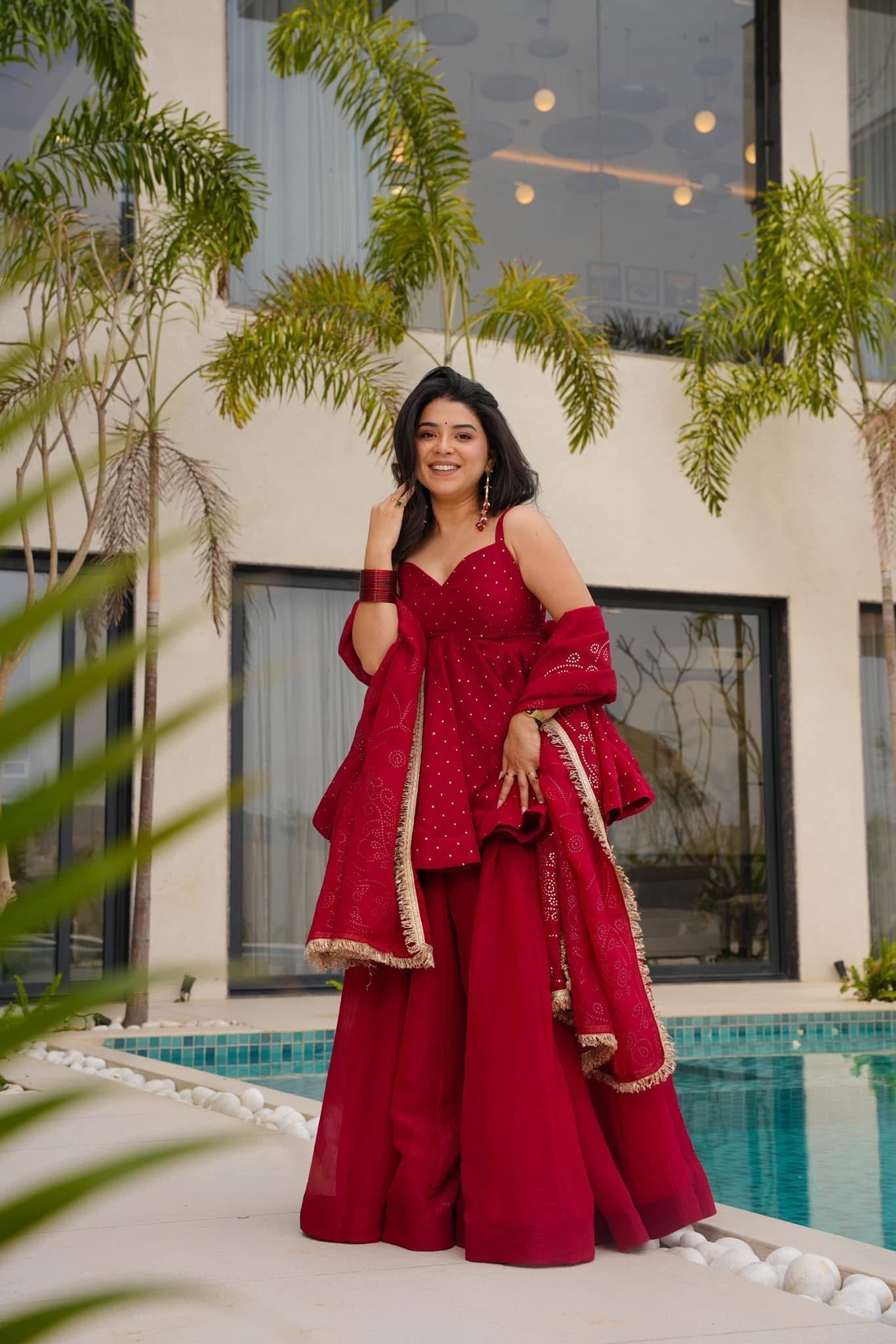 Crimson Blush Kurta Set