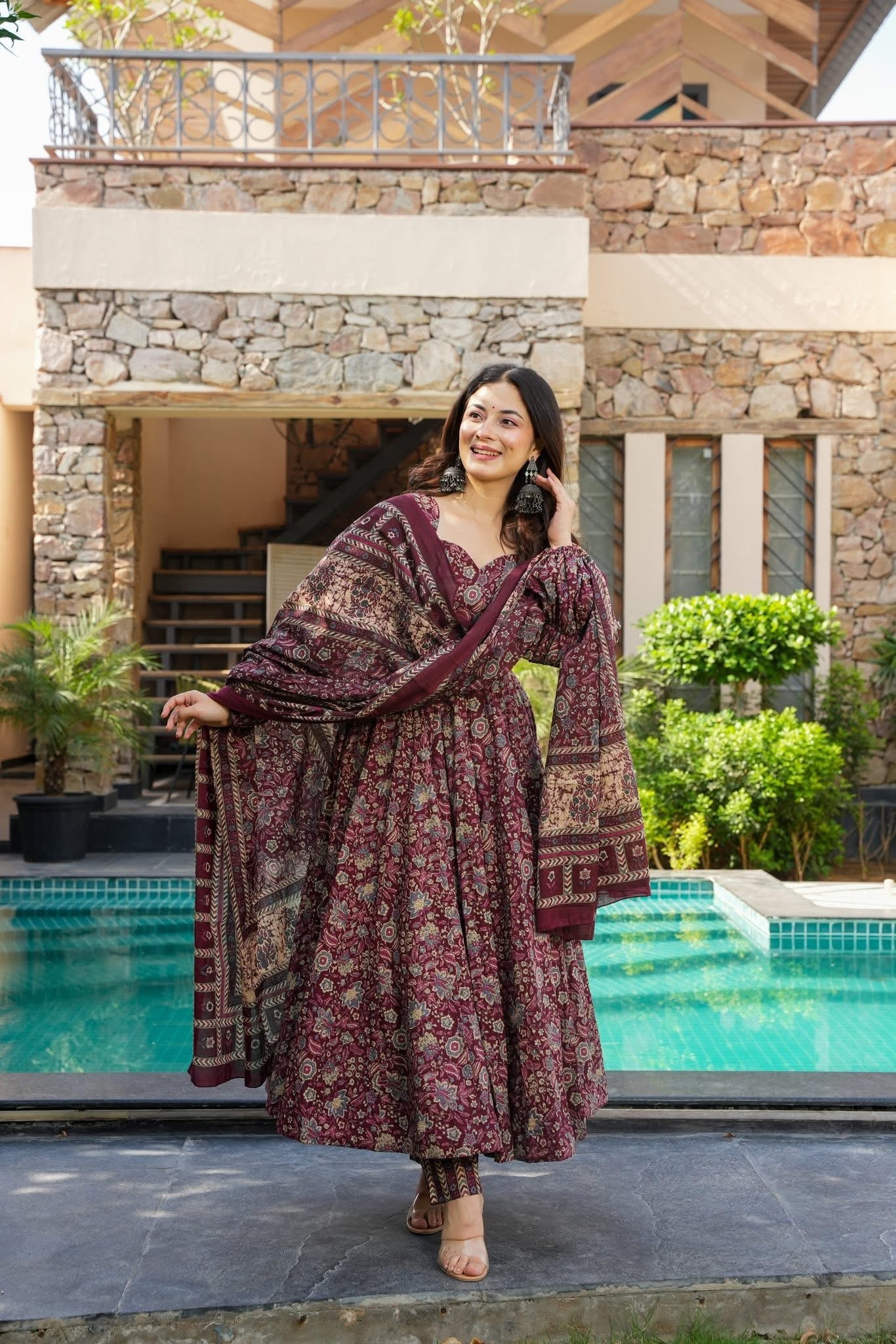 Raunaq Cotton Suit Without dupatta