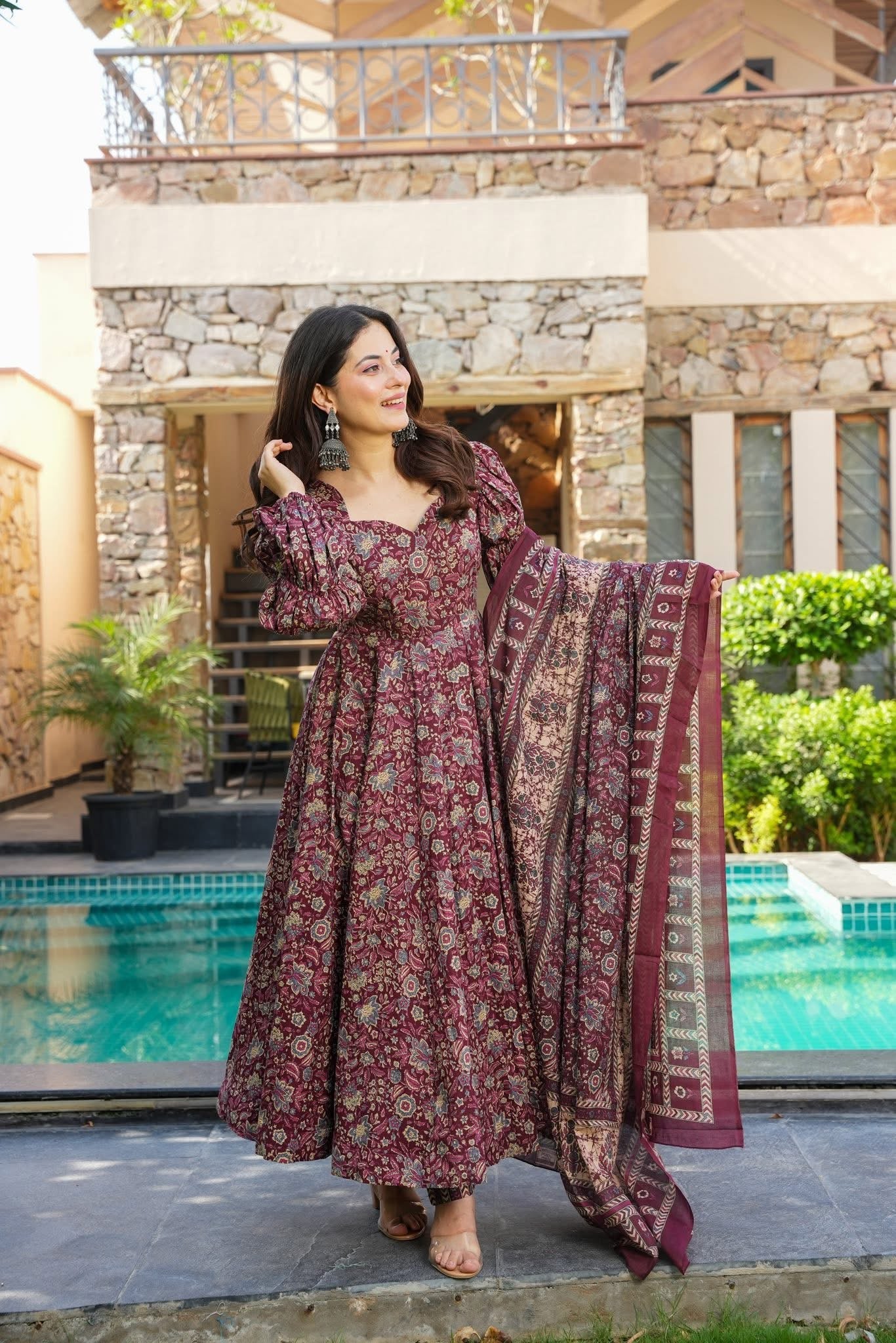 Raunaq Cotton Suit Without dupatta